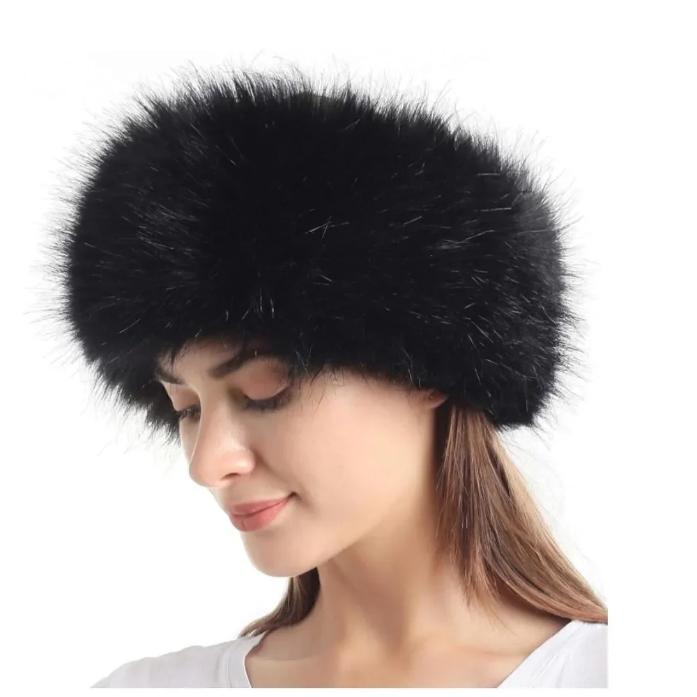 Cozy Faux Fur Headband Earmuffs Hat